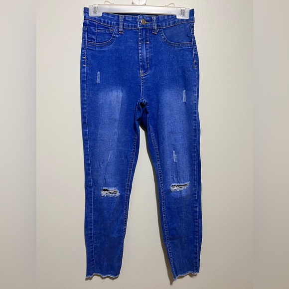 Deep blue two-toned South African Brand women's High rise Skinny jean US size 6 - Picture 1 of 4